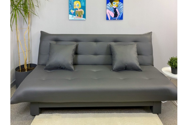 Диван Поло Стайл кожзам Dark Grey