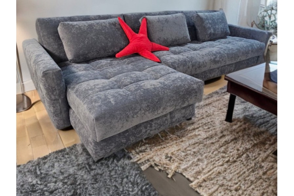 Диван угловой Престиж-19 Sensey steel grey