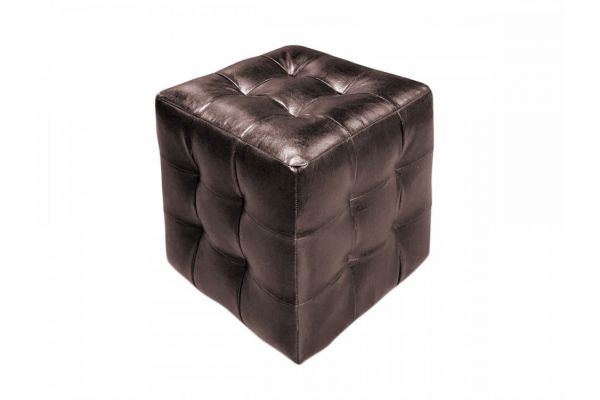 Пуф коричневый кожзам Dark Brown