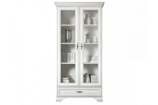 Шкаф-витрина S320-REG2W1S Кентаки Белый