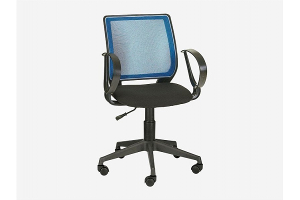 Кресло Эксперт Рондо синяя сетка/черный