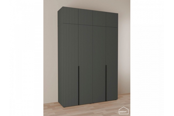 Шкаф с антресолью Linnea MHR-4A-1 Графит