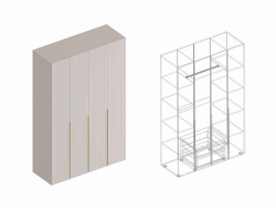 Шкаф Тефия 4-створки для одежды 1400