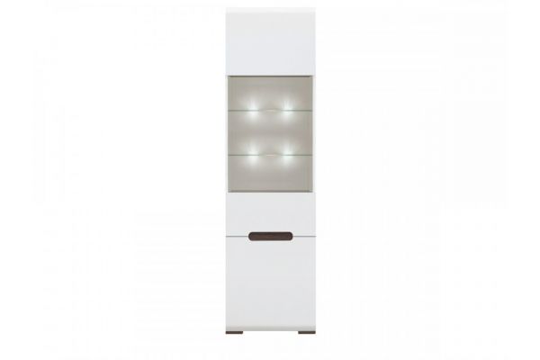 Шкаф-витрина S205-REG1W1D/21/6 Ацтека белый