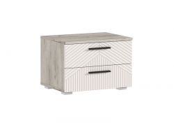 Тумбы прикроватные Сильвия (2шт) Кашемир, Крафт серый