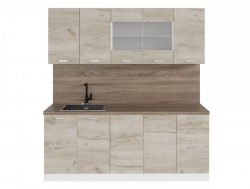 Кухонный гарнитур Синтра 2000 мм Дуб Браун