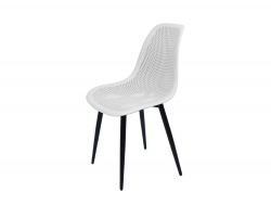 Стул Сканди белый с черными ножками