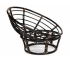 Кресло Papasan 23/01 W с подушкой Antique brown, ткань Оранжевый