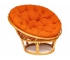 Кресло Papasan 23/01 W с подушкой Honey, ткань Оранжевый