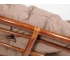 Кресло Papasan 23/01 W с подушкой Pecan, экошерсть Коричневый