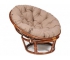 Кресло Papasan 23/01 W с подушкой Pecan, экошерсть Коричневый
