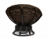 Кресло-качалка Papasan w 23/01 B с подушкой Antique brown, ткань Коричневый