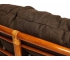 Кресло-качалка Papasan w 23/01 B с подушкой Cognac, ткань Коричневый