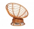 Кресло-качалка Papasan w 23/01 B с подушкой Cognac, ткань Коричневый