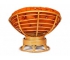 Кресло-качалка Papasan w 23/01 B с подушкой Honey, ткань Оранжевый