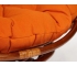Кресло-качалка Papasan w 23/01 B с подушкой Pecan, ткань Оранжевый
