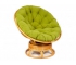 Кресло-качалка Papasan w 23/01 B с подушкой Honey, флок Олива