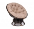 Кресло-качалка Papasan w 23/01 B с подушкой Antique brown, экошерсть Коричневый