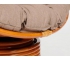 Кресло-качалка Papasan w 23/01 B с подушкой Cognac, экошерсть Коричневый