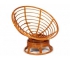 Кресло-качалка Papasan w 23/01 B с подушкой Cognac, экошерсть Коричневый