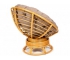 Кресло-качалка Papasan w 23/01 B с подушкой Honey, экошерсть Коричневый