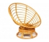 Кресло-качалка Papasan w 23/01 B с подушкой Honey, экошерсть Коричневый