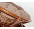 Кресло-качалка Papasan w 23/01 B с подушкой Pecan, экошерсть Коричневый
