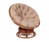 Кресло-качалка Papasan w 23/01 B с подушкой Pecan, экошерсть Коричневый