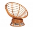 Кресло-качалка Papasan w 23/01 B с подушкой Cognac, ткань Старт