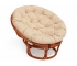 Кресло Papasan 23/01 W с подушкой Cognac, ткань Старт