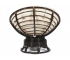 Кресло-качалка Papasan w 23/01 B с подушкой Antique brown, ткань Старт
