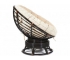 Кресло-качалка Papasan w 23/01 B с подушкой Antique brown, ткань Старт