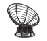 Кресло-качалка Papasan w 23/01 B с подушкой Antique brown, ткань Старт