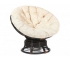 Кресло-качалка Papasan w 23/01 B с подушкой Antique brown, ткань Старт