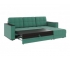 Диван угловой Атлант без столика велюр Neo 23 зеленый