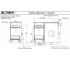 Тумба с раковиной Dallas Luxe 1150 напольная 2 ящика правая