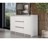 Комод 3 ящика двухстворчатый Денвер Серия 2 Белый