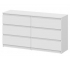 Комод с ящиками 1380 Денвер Серия 2 Белый