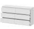 Комод с ящиками 1380 Денвер Серия 2 Белый