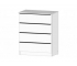 Комод 4 ящика Элегант Белый