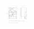 Тумба Geometry 600-0-2 Фостер бетон