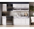 Кухонный гарнитур Ингрид ЛДСП 2000 мм Белый-Бетон