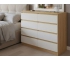 Комод 1200 8 ящиков сонома/белый