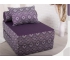 Кресло-кровать Коста фиолетовый с принтом
