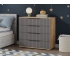 Комод «Хилтон» - 402.010.000 Дуб Крафт золотой, Графит матовый