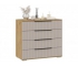 Комод «Хилтон» - 402.010.000 Дуб Крафт золотой, Мокко матовый