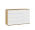 Комод комбинированный «Хилтон» - 402.012.000 Дуб Крафт золотой, Белый матовый