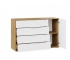 Комод комбинированный «Хилтон» - 402.012.000 Дуб Крафт золотой, Белый матовый