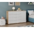 Комод комбинированный «Хилтон» - 402.012.000 Дуб Крафт золотой, Белый матовый