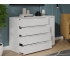 Комод комбинированный «Порто» - ТД-393.04.02 Белый Жемчуг, Белый софт